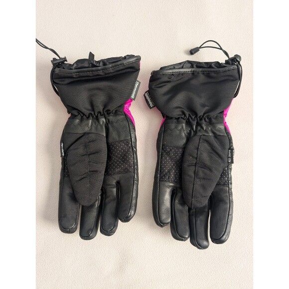Choko Design Women's Pink Nylon Snowmobile Ski Gloves Size L Aero Tex Hot Thumb - Picture 2 of 8